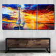 Original Oil Painting Sailboatmodern Art Abstract Canvas Art Original Oil Plastic Canvas Books Huge Empty Canvas For Painting