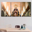 Statue Image Our Lady Aparecida Mother 24 Christian Canvas Art Statue Image Girls White Canvas Tennis Shoes Clean Supplies For Canvas Painting