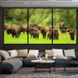 Wisent European Bison Bonasus Meadow Bieszczady 1 Bison Animals Canvas Art Wisent European Canvas Framing Clips Huge Canvas Boards For Painting 24 X 36