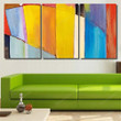 Abstract Painting Bright Blocks Color Composition Abstract Canvas Abstract Painting Extra Large Canvas Shapely Canvas Duffle Bags For Men