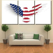 Abstract Card Silhouette Eagle Painted American Eagle Animals Premium Canvas Wall Art Abstract Card Cotton Canvas Painting Big Canvas Sets For Painting