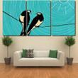 Swallows Love Card Graphic Art Abstract Canvas Art Swallows Love Canvas Windsor And Newton Gorgeous Paint Canvas For Kids