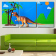Tyrannosaurus Dinosaur Toy Model On Wild Dinosaur Animals Canvas Art Tyrannosaurus Dinosaur Canvas Wig Head With Clamp Funny Plaster For Canvas Painting