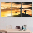 Three Crosses On Mountain Crucifixion Jesus 1 Christian Canvas Art Three Crosses Bulk Canvas Huge Canvas App For Students