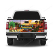 Tropical Truck Tailgate Tropical Vinyl Tailgate Wrap Tiny American Flag Decals For Trucks