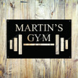 Metal Laser Cut Personalised Gym Signs Metal Laser Vintage Signs Small Shapely Personalized Signs For Home Decor