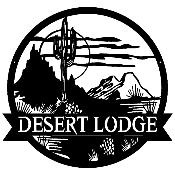Desert Monogram Customized Metal Signs Desert Monogram Connor Sign Small Metal Letters For Outdoor Signs