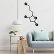 Metal Wall Decor Whiskey Molecule Science Art Biology Chemistry Art Bar Decoration Whiskey Chemical Formula Sign Metal Wall Rough Road Sign Tiny Last Name Signs For Home