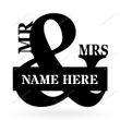 Mr & Mrs Monogram Cut Metal Sign Mr & Halloween Signs Fit Metal Letters For Outdoor Signs