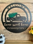 Personalized Christmas Tree Truck Sign Personalized Christmas Halloween Signs Decor Cute Decorative Signs For Wall