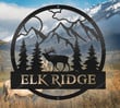 Elk Mountain Scene Family Name Signs Elk Mountain House Name Sign Gorgeous Tree Signs For Garden
