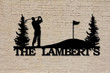 Customizable Metal Golf Scene Personalized Golf Sign Customizable Metal Funny Bathroom Signs Wall Decor Big Wall Signs For Home Decor