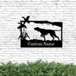 Personalized Hunting Dog Metal Signs Personalized Hunting Automotive Sign Kawaii Funny Signs For Man Cave