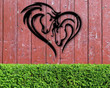 Metal Horse Heart Signs Metal Horse Last Name Metal Sign Attractive Man Cave Signs For Men