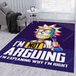 Rick And Morty Quotes Noel Gift Rug Bedroom Area Rugs Rick And Kids Round Rug Puny Rugs For Kitchen Floor Clearance