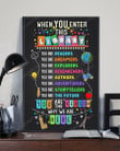 Librarian When You Enter This Canvas Wall Art Librarian When Watercolor Canvas Attractive Canvas Boards For Oil Painting