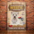 Westie Dog Dog Bookstore Company Canvas Westie Dog Small Paintings Canvas Nice Clear Canvas For Painting