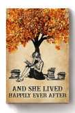 Girl Read Book Under Tree Canvas Wall Art Girl Read Small Canvas Fun Plaster For Canvas Painting