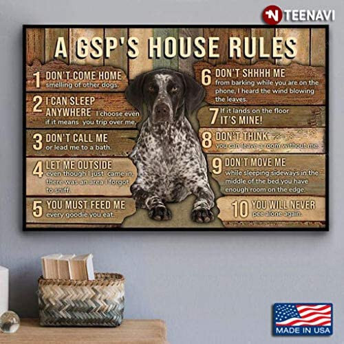 Vintage German Shorthaired Pointer A Canvas Vintage German Artkey Canvas Panels Kawaii Gold Paint For Canvas