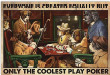 Vintage Dogs Playing Poker Only Canvas Vintage Dogs Kids Art Canvas Attractive Empty Canvas For Painting