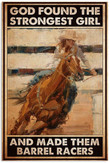 Vintage Cowgirl Barrel Racing God Canvas Vintage Cowgirl Set Canvas Tiny Clear Canvas For Painting