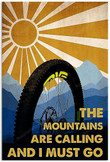 Vintage Cycling Mountain Calling Must Canvas Art Vintage Cycling Canvas Board Large Beautiful Canvas Sleeping Bags For Adults