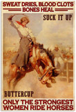 Vintage Cowgirl Sweat Dries Blood Painting Canvas Vintage Cowgirl Very Large Canvas Fun Canvas Sheets For Painting