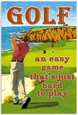 Vintage Man Golf An Easy Canvas Art Vintage Man Canvas Wig Head With Clamp Small Canvas Panels For Kids