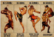 Vintage Man Muay Thai Be Canvas Wall Art Vintage Man Canvas Painting Party Funny Canvas Boards For Oil Painting