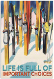 Vintage Skiing Life Is Full Canvas Vintage Skiing Beach Canvas Small Paint Markers For Canvas