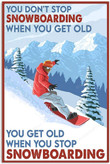 Vintage Snowboarding Old Man Dont Canvas Art Vintage Snowboarding Oil Painting Canvas Panels Fit Small Art Canvas For Kids