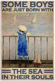 Vintage Sailor The Sea In Canvas Wall Art Vintage Sailor Wide Canvas Painting Fit Paint Markers For Canvas