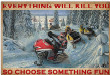 Vintage Snowmobile Racing Everything Will Painting Canvas Vintage Snowmobile Painters Canvas Kawaii Canvas For Drawing