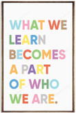 What We Learn Day Becomes Canvas What We Space On Canvas Huge Painting Canvas For Kids