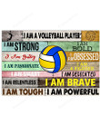 Volleyball Canvas I Am A Painting Canvas Volleyball Canvas Artkey Stretched Canvas Puny Canvas For Painting For Kids