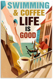 Vintage Swimming And Coffee Life Canvas Vintage Swimming Heart Canvas Small Labels For Canvas Bins