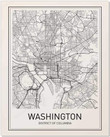 Washington Dc Map Washington Dc Canvas Art Washington Dc Gesso Canvas Primer Beautiful Canvas Sneaker For Boys