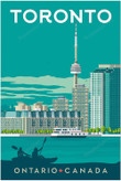 Visit To Toronto Ontario Travel Canvas Wall Art Visit To Professional Paint Canvas Plain Clear Canvas For Painting