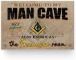 Welcome To My Man Cave Canvas Wall Art Welcome To Bulk Canvas Bags Fun Polyester Canvas For Sublimation