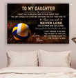 Volleyball Canvas Mom To Daughter Canvas Art Volleyball Canvas Large Canvas Small Canvas Boards For Painting 24 X 36