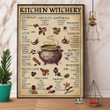 Witch Kitchen Witchery Halloween Courage Canvas Art Witch Kitchen Canvas Paint Set Puny Canvas Sets For Painting