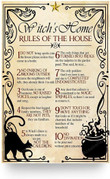 Witchs Home Rules Of The Painting Canvas Witchs Home Art Canvas Supplies Fit Small Art Canvas For Kids