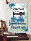 Woman Sewing Room Vertical Print Canvas Woman Sewing Canvas Free Wonderful Canvas Sheets For Painting
