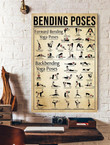 Yoga Bending Poses Canvas Art Yoga Bending Art Canvas Kawaii Canvas App For Students