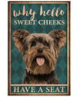 Yorkshire Terrier Canvas Hello Sweet Canvas Wall Art Yorkshire Terrier Large Canvas Nice Canvas Sneaker For Boys