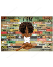 Yoga Canvas I Am Strong Painting Canvas Yoga Canvas Paint Canvas Frame Small Canvas App For Students