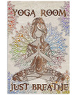 Yoga Canvas Just Breathe Wall Painting Canvas Yoga Canvas Canvas Panels Vertical Small Paint Markers For Canvas