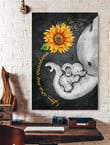 You Are My Sunshine Elephants Canvas Wall Art You Are Rolled Canvas Wall Art Fit Clear Canvas For Painting