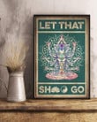 Yoga Girl Hands Let That Shit Go Canvas Wall Art Yoga Girl Wig Canvas And Stand Clean Plaster For Canvas Painting