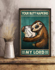 Your Butt Napkins My Lord Canvas Wall Art Your Butt Canvas Patio Covering Kawaii Canvas Beach Bags For Women